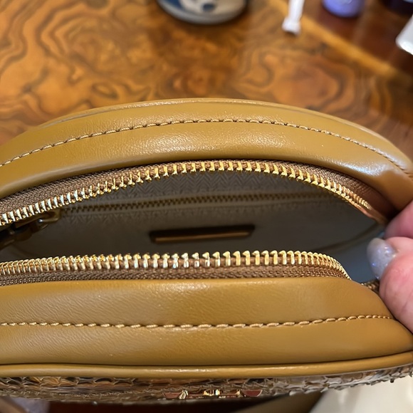 Tory Burch Kira Chevron Exotic Circle Bag - Picture 9 of 13